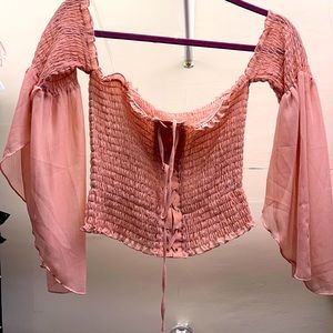Charlotte Russe Pink/Peach Long Sleeve Never Worn